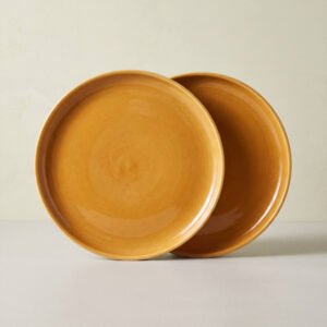 Honey-Glaze Dinner Plates, Set of 2