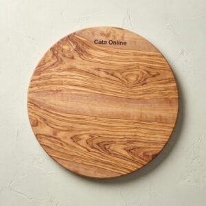 Olive-Wood Round Board, 40 cm