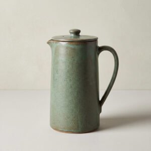 Stoneware Lidded Water Jug